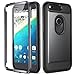 Google Pixel XL Case, YOUMAKER Full-body Rugged Belt Clip Holster Case with Built-in Screen Protector for Google Pixel 5.5 inch (2016 Release) - Black/Black