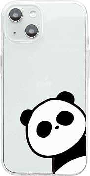 Dparks DS24120i14 Case for iPhone 14, Soft Clear Case, Transparent Anti-Adhesion, TPU Anti-Tarnish UV Print, Dustproof, Qi Charging, Wireless Charging, Cute Animals, Characters, Apple iPhone, Back