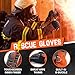HANDLANDY Firefighter Rescue Extrication Glove, Heavy Duty Impact Safety Gloves, Cut Resistance Level 3 & Wear Resistance (Orange, Medium)