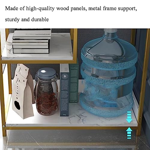 Solution de rangement pour salon et chambre : console moderne au cadre en métal - 6