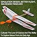 Sosoport 2Pcs Rubber Band Powered Airplane Models, Airplane Toys for Kids Children
