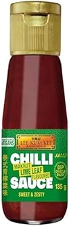 Makrut Lime Leaf Flavoured Chilli Sauce, Vegan, 135 g (Pack of 12)