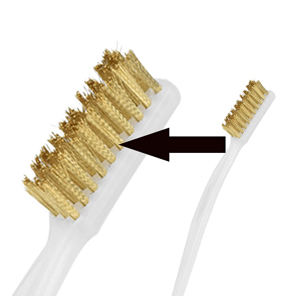 2 Spazzole In Ottone Per Pulizia - Mini Spazzole Metalliche Per Stampante 3D, Rimozione Ruggine E Sporco
