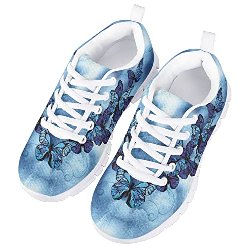 Girls Cute Tennis Shoes Kids Breathable Mesh Running Sneakers Casual Print Lace Up Soft Walking Shoes4