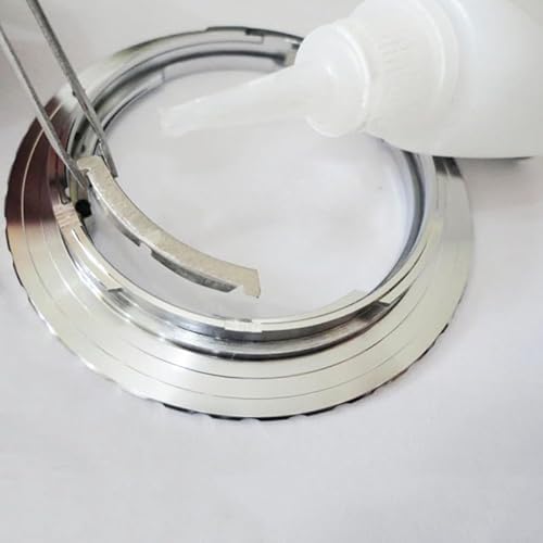 SPORTARC Adapterring für Praktica PB P B Objektiv auf EF für EOS 550D 7D 5D Objektivkonverter Vollständige manuelle Steuerung, Silbergrau