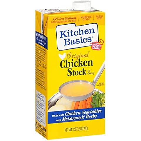 Kitchen Basics Original Chicken Stock, 32 oz | No Artificial Flavors, Gluten Free, No MSG added| Cover