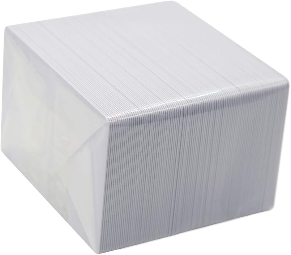 100 Pack 1K RFID Smart Intelligent Cards Compatible with Mi-fare Classic 1K 13.56MHz 14443A Card White Card Hotel Key Cards Access Control Card Printable on Card Printers