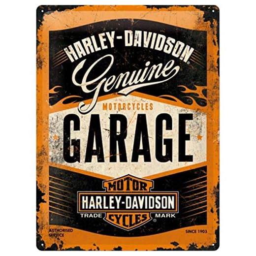Nostalgic Art Retro | Blechschild Harley-Davidson | Geschenk-Idee aus Metall