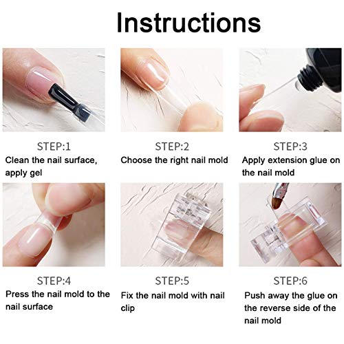 10 Stücke Nagelspitzen Clip für Nagel,Maniküre Clip,Poly building Clip, Transparente Nail Clips,Nail Art DIY Maniküre… – Bild 7