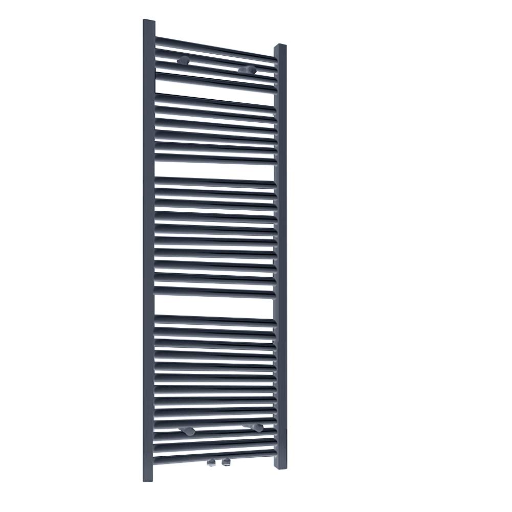 radiador de baño 600 x 1600mm Antracita conexión Central radiador Calentador de Toallas secador de Toallas