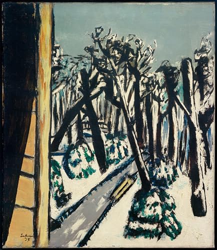 Zoo en hiver Max Beckmann affiche art celebre imprime sur toile decoration bureau 60x90cm