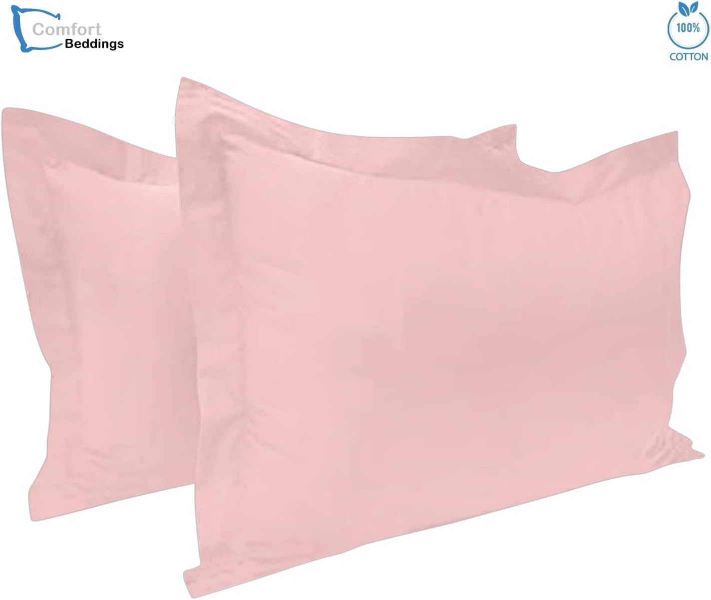 Comfort Beddings 2 Pack Oxford Pillowcases, 56x79cm Extra Wide Pillow Covers, 100% Egyptian Cotton, 600 Thread Count - Image 3