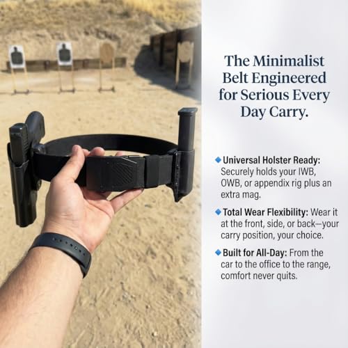 Image of KingMoore Tactical Gun Belt | 1.5 inch Width Dual-Layer Heavy-Duty 1000D Nylon for EDC & CCW