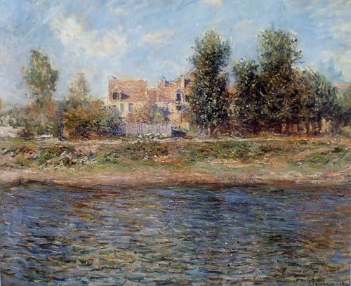 Image sur Toile Monet la Berge de la Seine pour Chambre Nordique
