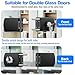 Ranbo Frameless Double-Sided Glass Door Lock,Clamp-On No-Drill,304 Stainless Steel,for 3/8