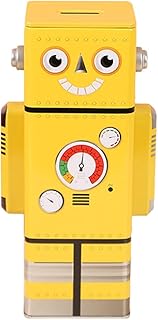 Zerodeko Piggy Bank Kids Money Bank Machine Funny Money Bank Coin Tin Bank Metal Robot Kids Saving Pot Novelty Coin Bank Cute Coins for Kids Girls Money Bank Iron Cartoon Child Coin Jar