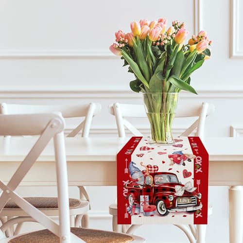 Hexagram Valentines Day Table Runner 13X72 Inches thumb #5