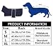 MOREZI Winterhundejacke mit wattiertem Flusenfutter, verstellbarem Klettknopf und hochklappbarem Stehkragen. Sehr gut geeignet für Dackel und kleine und mittelgroße Jagdhunde-Navy-L