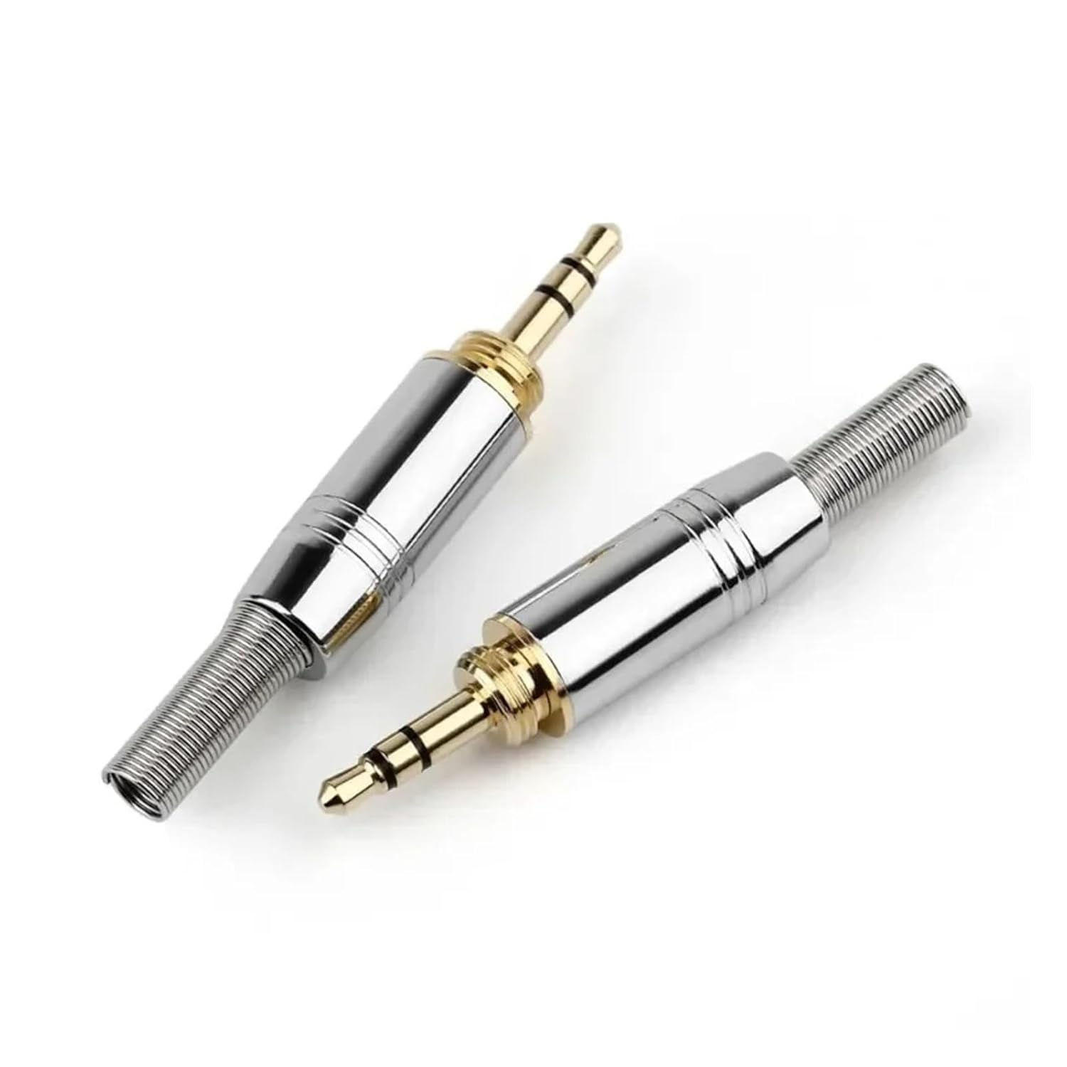 3.5 ミリメートルヘッドフォンプラグ 3 極金メッキジャックイヤホンオーディオアダプタステレオ修理 DIY 3.5 はんだ線コネク