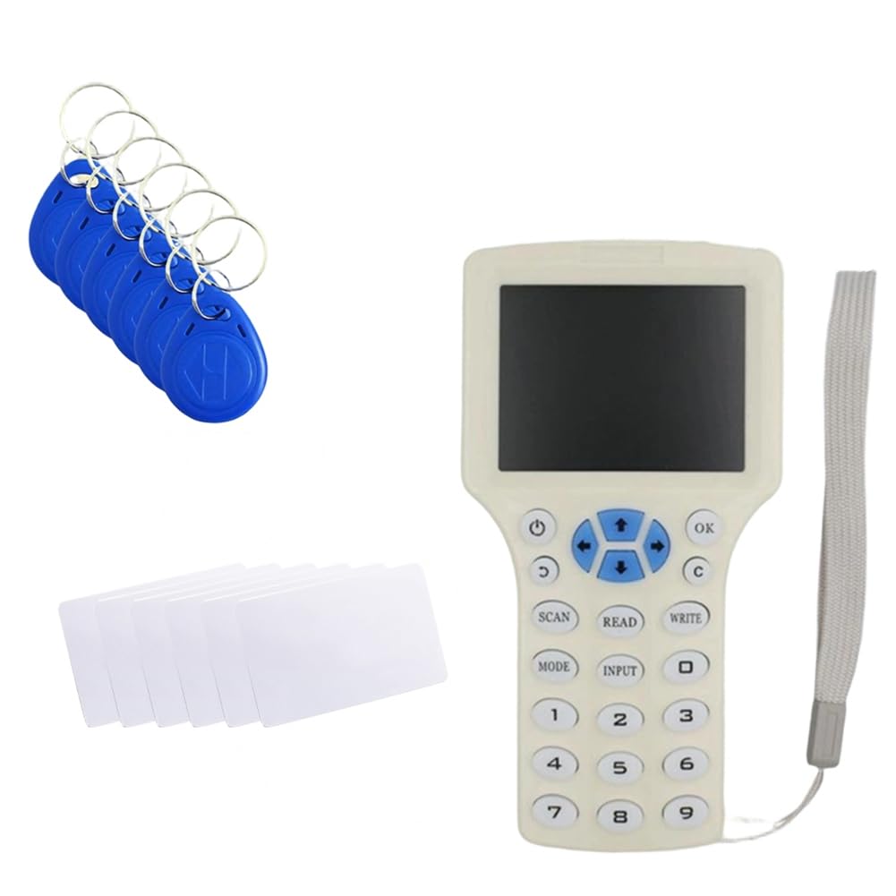 Jnchdghwa As Shown Rfid Nfc Ic Id Reader Writer Card Duplicator 125Khz 13.56Mhz Encryption Smart Key Copier Access Control Card Programmer
