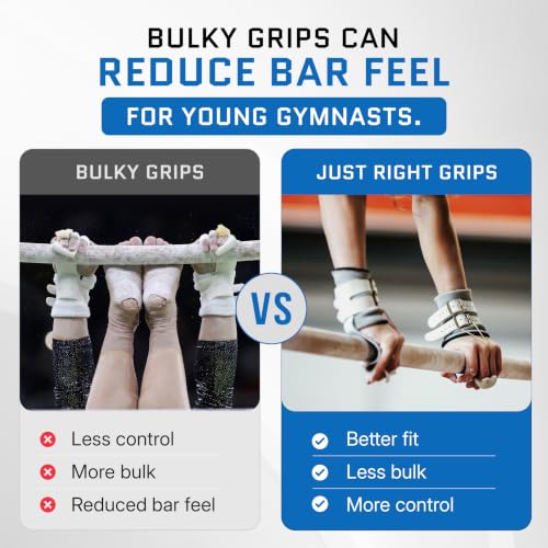 Image of Gibson Athletic Just Right Uneven Bar Gymanstic Leather Grips for Girls USA