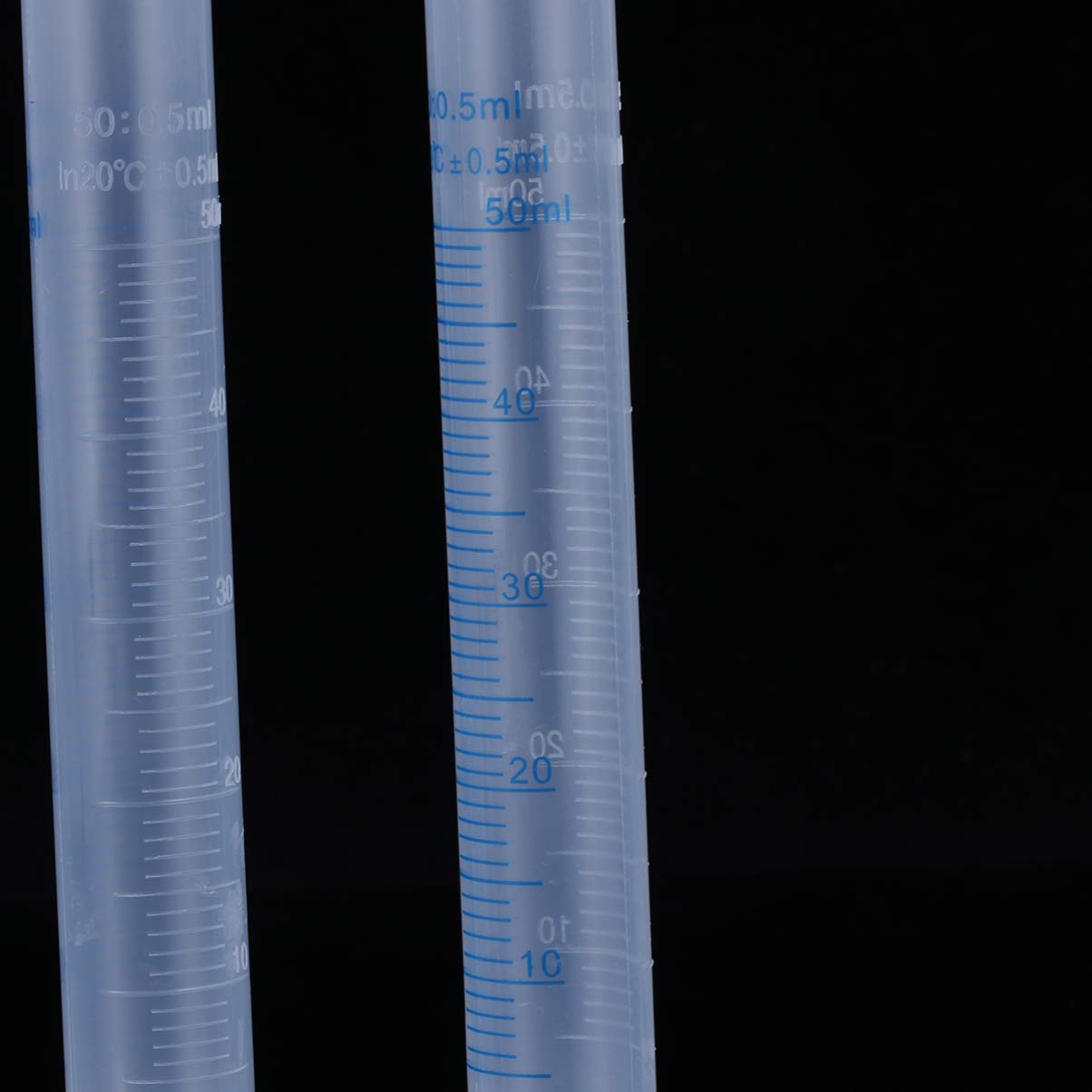 Cabilock 5 Piezas Cilindros de Medición Probeta Plástica Graduada Transparente con Base Hexagonal