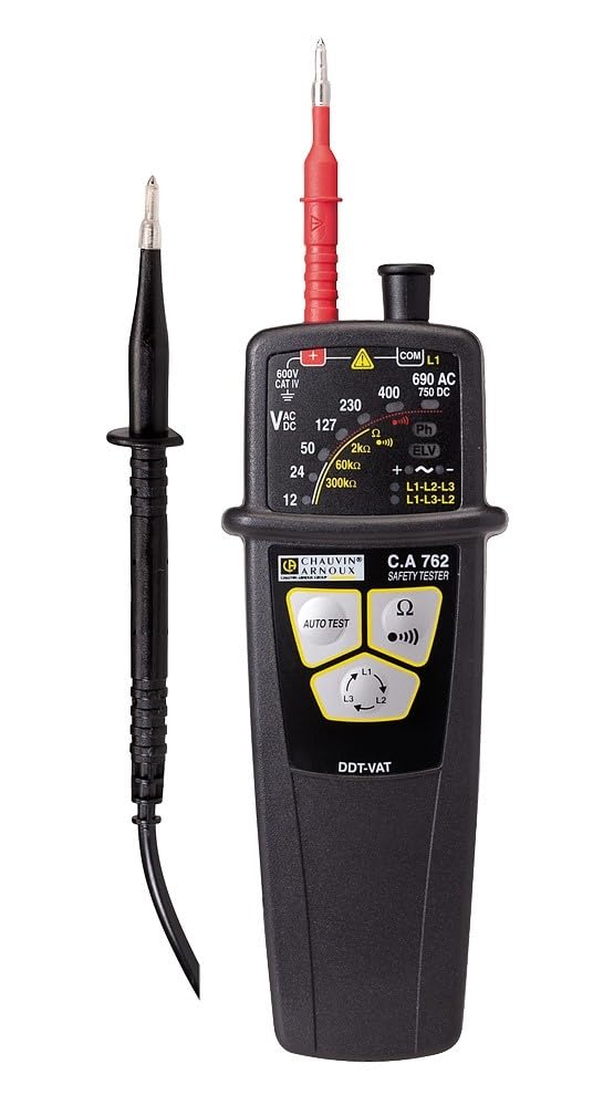 Chauvin Arnoux C.A 760N Détecteur de tension bipolaire Calibré selon la norme d'usine