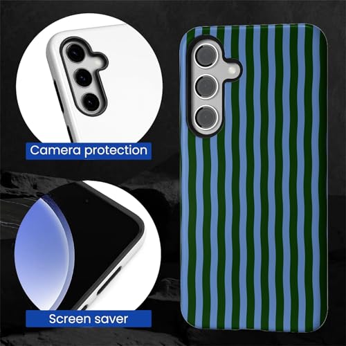 Coque Samsung S24 Plus HL2 rigide hybride double couche à rayures
