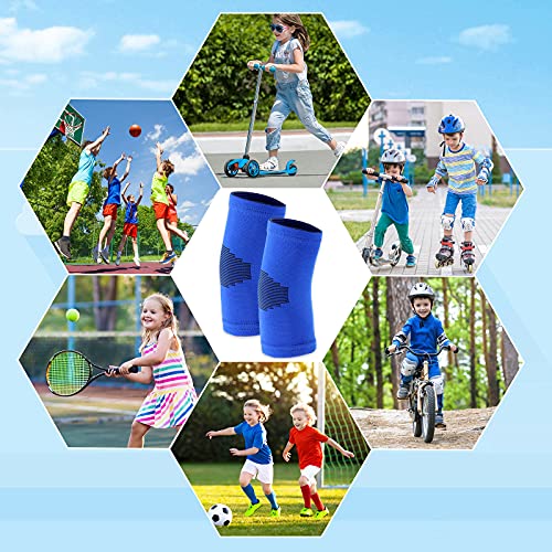 Kasyat Kids Elbow Brace Knit Compression Elbow Sleeve Compression Brace Gym Arm Sleeve Gym Elbow Support For Boys And Girls Teen Weight Lifting Sports(2 Pieces,Large) #TOP5