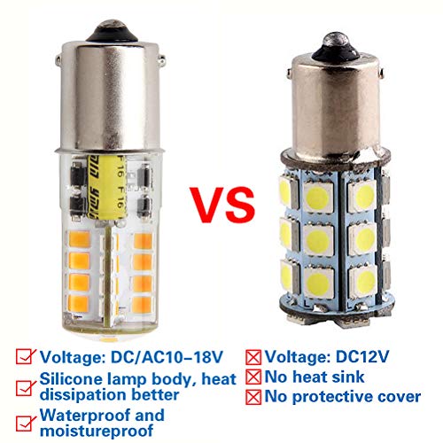 Hryspn 1156-5W-3000K WATERPROOF 4Pcs Ba15S Led Bulb 12V thumb #4