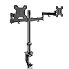 Bracwiser MD7442 - Soporte 2 Monitor Stand with 2 13-27 Inch Screens, Height Adjustable, Tilt/Rotate, VESA 75/100 mm, PC Monitor Arm