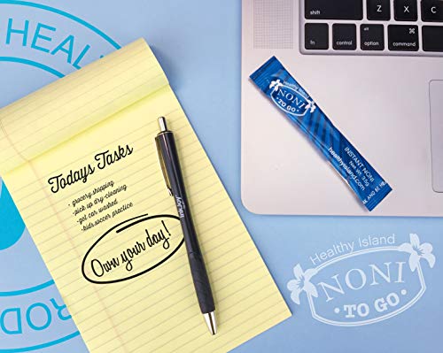 Squeeze Dried Noni To Go Sticks, Hawaiian Noni And Green Tea Blend, Antioxidant-Rich, Anti-Aging, And Immune-System Boost Blend With Green Tea Caffeine For Energy, Pack Of 30 #TOP5