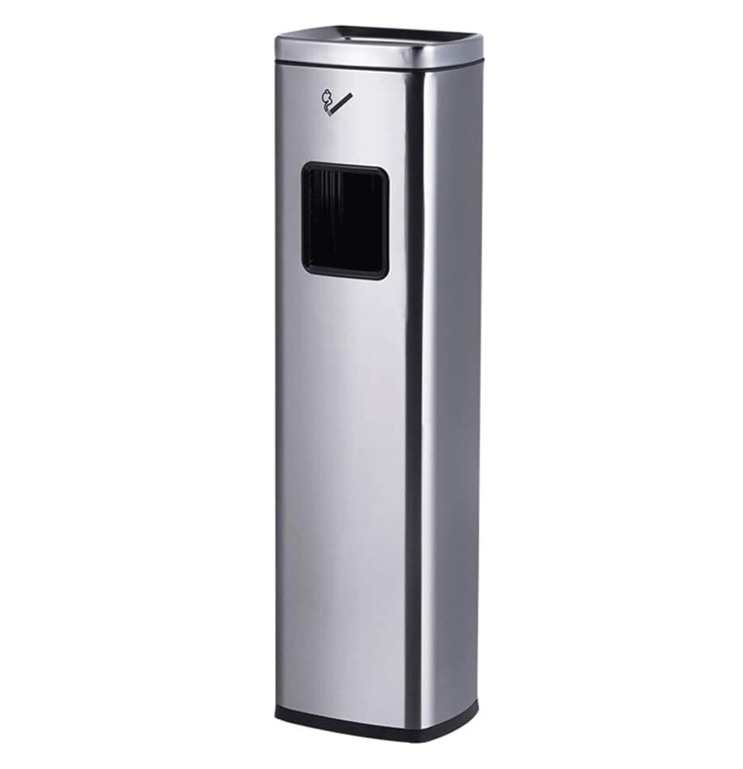 Trash Cans Garbage Cans Outdoor Trash Can with Stand Ashtray Vertical Stainless Waste Storage Bins Flame Resistant Garbage Bin Recycle