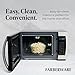 Farberware Countertop Microwave 1000 Watts, 1.3 Cu. Ft. - Microwave Oven With LED Lighting and Child Lock - Perfect for Apartments and Dorms - Easy Clean Stainless Steel