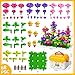 Novaluki Flower Garden Building Toys for Toddler 3 4 5 6 7 Years Old, DIY Stacking Toys with Storage Box, Kids STEM Preschool Educational Toy, Christmas Birthday Gift for Girls Ages 3-5