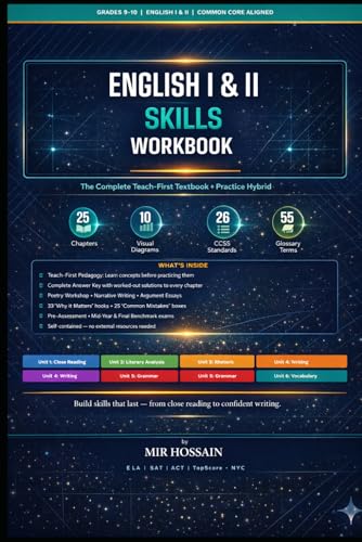 English I & II Skills Workbook Grades 9–10 Close Reading,