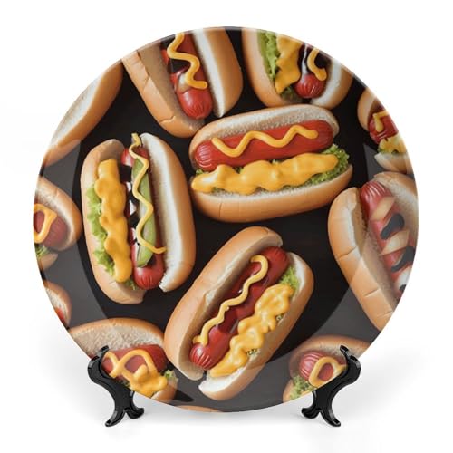 Assiette décorative en céramique et support pour sublimer un meuble vide