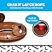 BigMouth Inc. Heavy Duty River Tube, Inflatable Raft for Floating River, Float with Drink Holder, Grab n' Latch Rope, and Comfy Mesh Seat - Beaver
