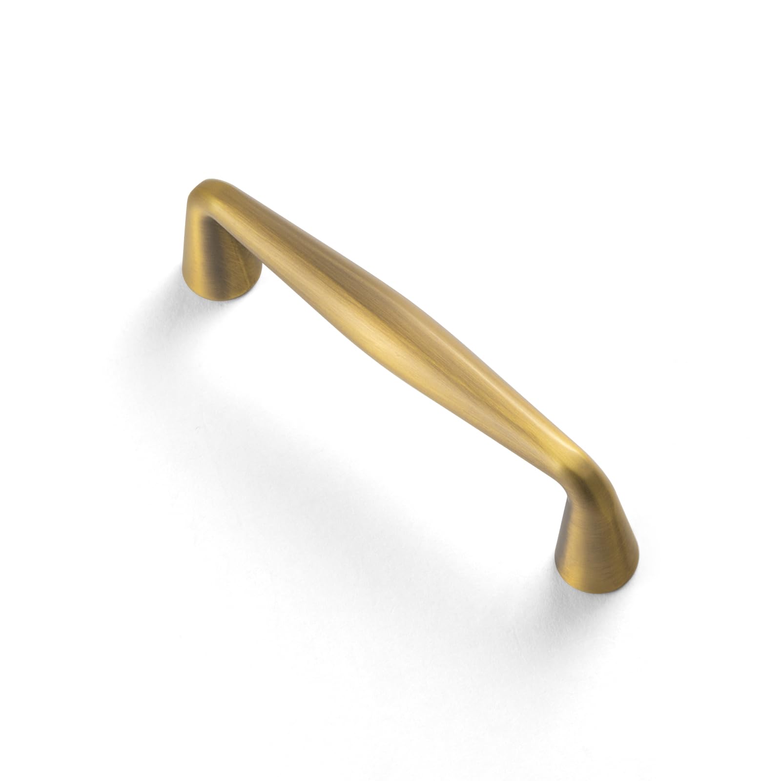 Goo-Ki Brushed Brass Bronze Zinc Alloy Cabinet Handles - 3''(76mm) Hole Center Affordable Luxury Cabinet Pull Hardware for Bedroom, Kitchen, 6 Pack…… — image 1