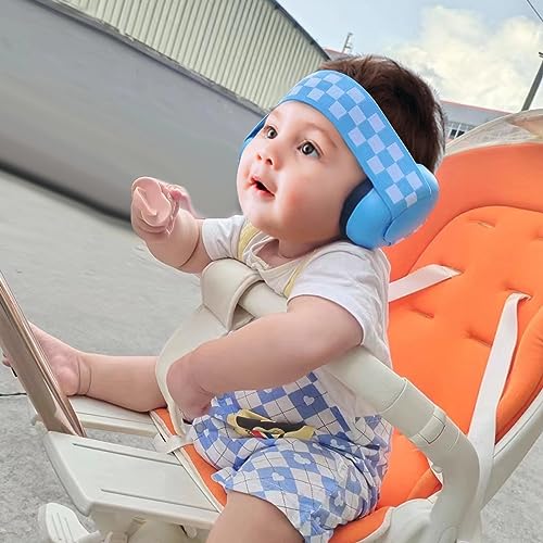 PandaEar Baby Ear Protection, Noise Cancelling Headphones EarMuffs for Babies & Toddlers 0-3 Years | Infant Hearing Protection Earmuffs (Blue)
