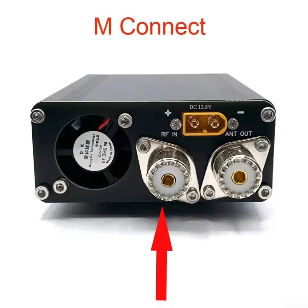 Ampli de puissance HF MQ9 50 W pour une utilisation compatible avec les radios USDX FT817 IC703 705 KX3 QRP FT818 et pour radios Xiegu G90 avec interrupteur automatique (interface Q9/BNC