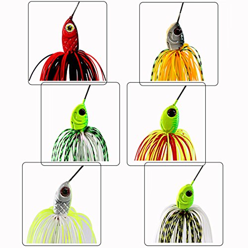 Fishing Lures Spinnerbait, Bass Fishing Lure Spinner Baits Kit Hard