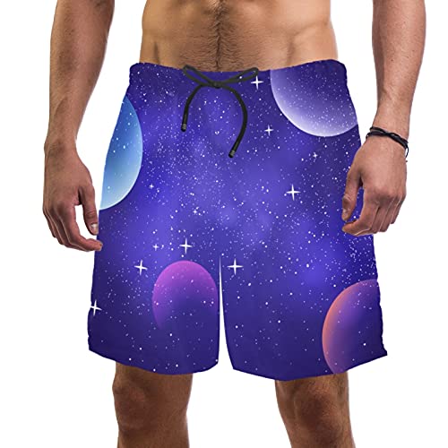 Bañador de galaxia para surf y playa con cintura elástica cómoda talla M