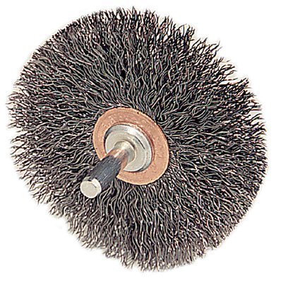 Crimped Wire Wheel Wire Brush, Stem, 3