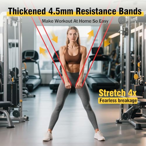 Fokky Resistance Bands, 3 Levels Exercise Band with Door Anchor, Resistance Bands Set for Men&Women, Pull Up Bands for Gym Workout, CrossFit, Stretching, strength training - Image 6