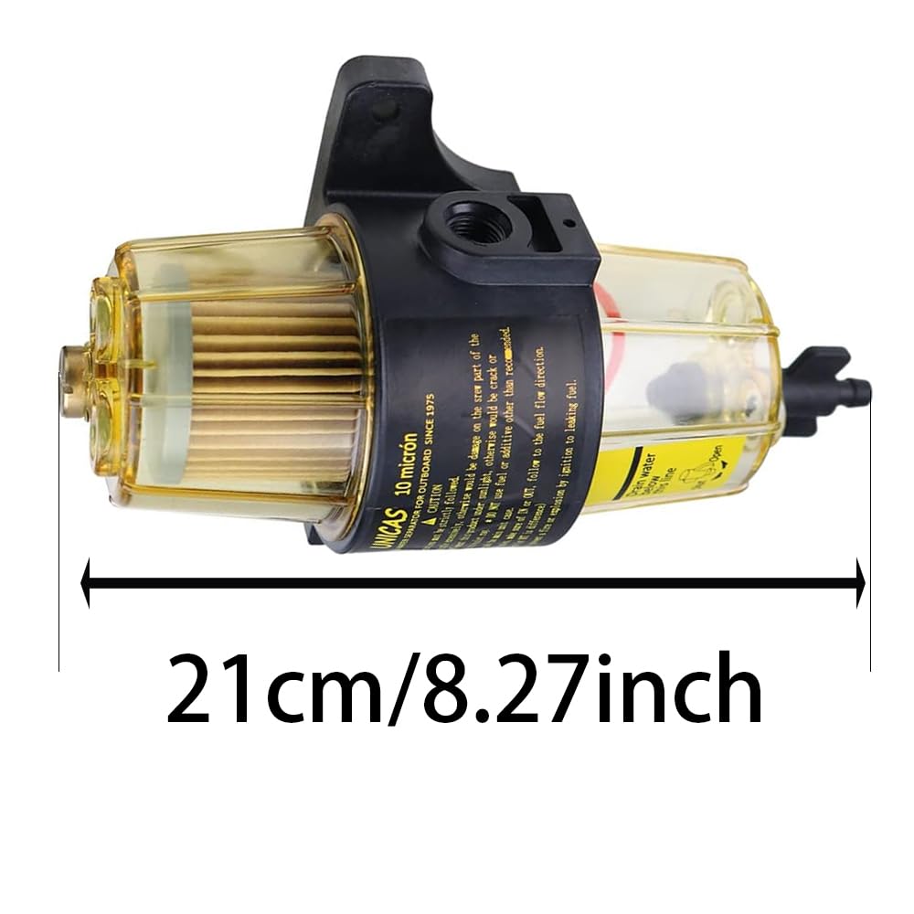 Kit de separador de agua de filtro de combustible diésel, filtro de combustible de motor diésel, repuesto compatible con motor de gasolina de yate