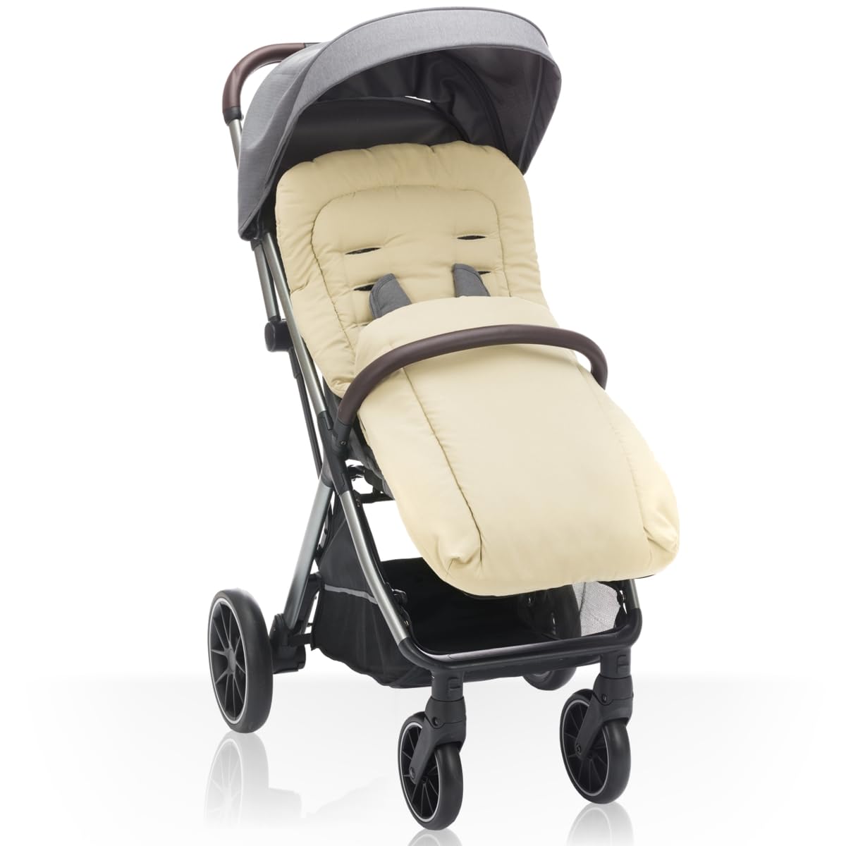 Fußsack/Sommerfußsack für Buggy Kinderwagen Jogger (Beige)