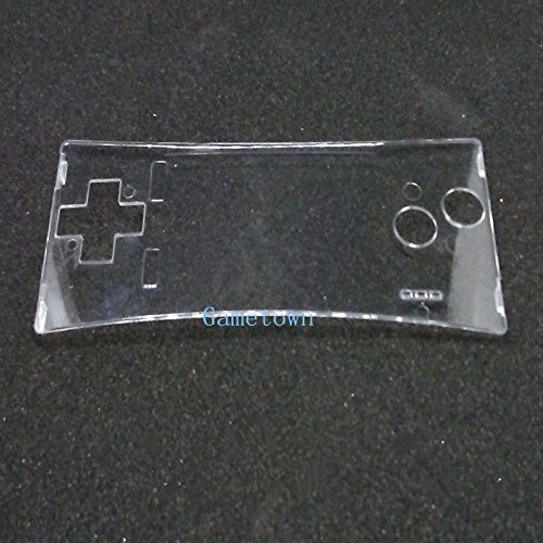 Gametown New Repair Transparent Clear Front Faceplate Case Cover Shell Part  for Nintendo Game Boy Micro (GBM)