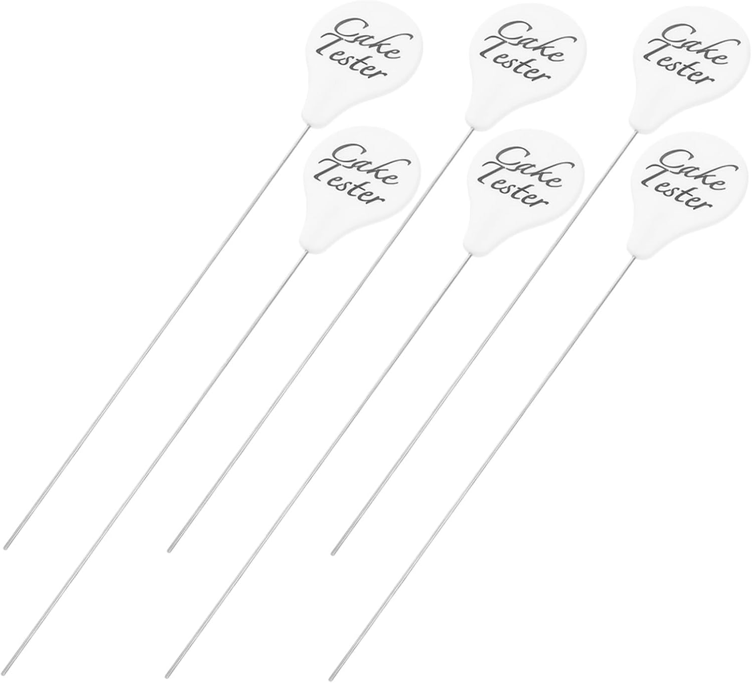 Zerodeko 6pcs Stainless Steel Cake Tester Stick for Baking Muffin Bread Cupcake Doneness Test Kitchen Tools