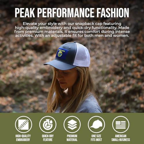 Image of International Tie State Hat for Men and Women, Adjustable Snapback Trucker Baseball Cap with Embroidered Patch